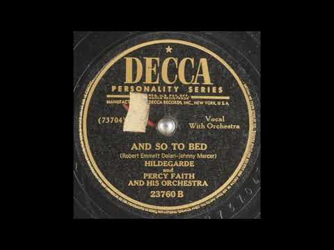 Hildegarde - And So To Bed (1946)