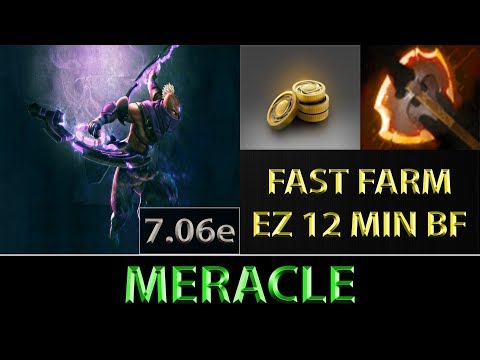 Meracle [Anti-Mage] Fast Farm ► EZ 12 Min BF ► Dota 2 7.06e