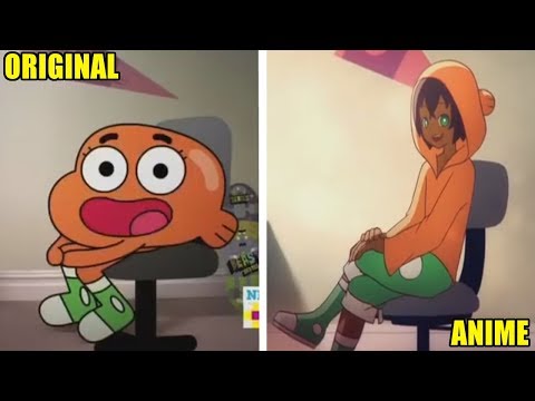 Si El increible Mundo De Gumball Fuera Anime...