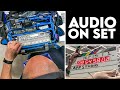 What Setting Up Sound On A Film Set Looks Like
