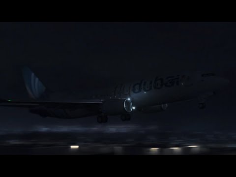 Flydubai Flight 981 - Crash Animation