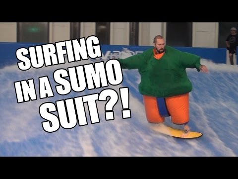 Can You Surf In A Sumo Suit?!