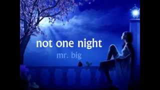 Mr Big Not One Night Lyrics