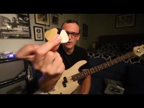 Playing bass with a felt pick - Vlog #234 July 21st 2017