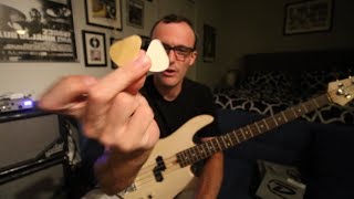 Video thumbnail for Playing bass with a felt pick - Vlog #234 July 21st 2017 by Janek Gwizdala