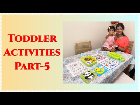 Toddler Activities Part-5 | Homeschooling a toddler | Telugu Vlogs From USA us