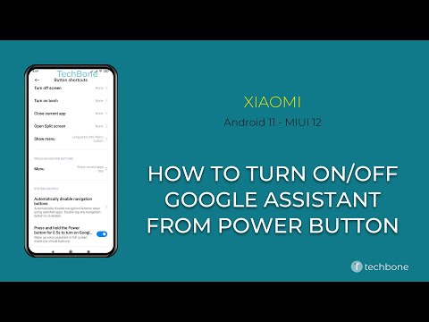 How to Turn on/off Google Assistant from Power button - Xiaomi [Android 11 - MIUI 12]