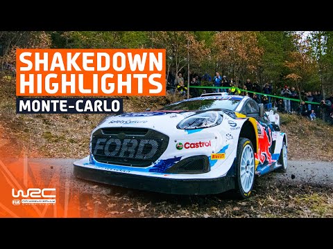 WRC 2024 ラリーモンテカルロ シェイクダウンハイライト動画
