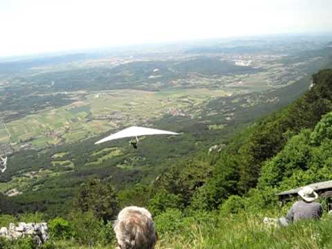 Launching from the ramp at Lijak, Nova Gorica