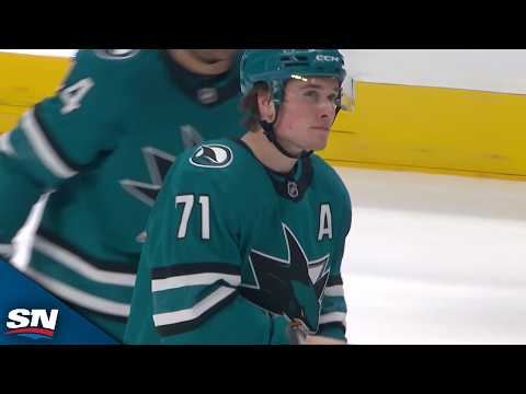 Macklin Celebrini Gifted Easy Goal Into Open Cage After Connor Ingram Leaves Crease