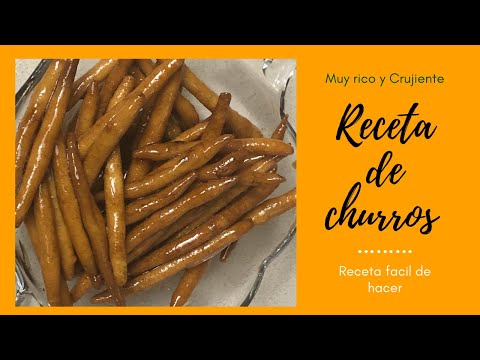 Como hacer churros de masa (Receta Nicaraguense)