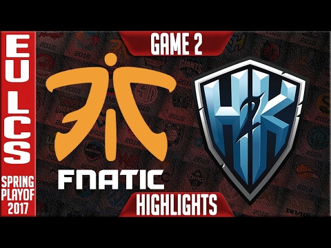 Fnatic vs H2k Game 2 Highlights - EU LCS Summer Playoffs 2017 - FNC vs H2k G2