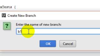 How to create a new local branch in git in Intellij IDEA | Checkout new branch off master