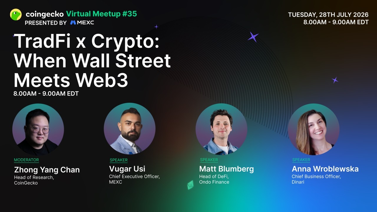 TradFi x Crypto: When Wall Street Meets Web3 | CoinGecko Virtual Meetup #35