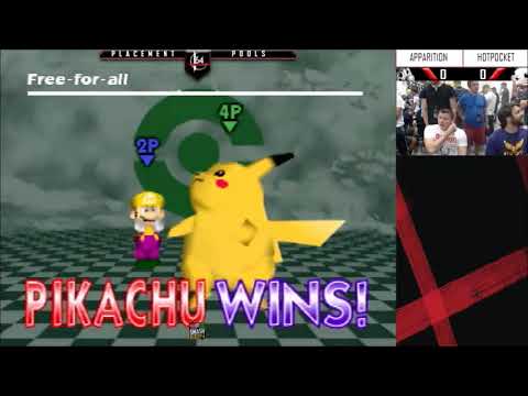 SSC 2017 - Apparition (Mario, Falcon) Vs. Hotpocket (Pika) SSB64 Placement Pools