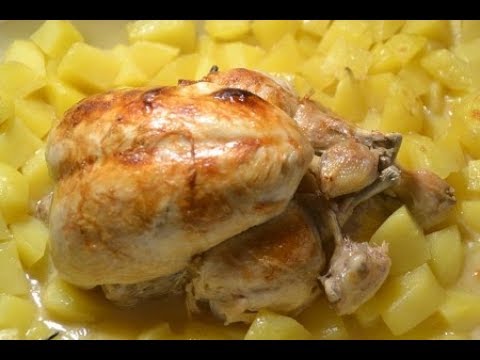 Poulet entier vin blanc pommes de terre au cookeo