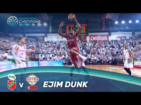 Melvin Ejim throws that one down!