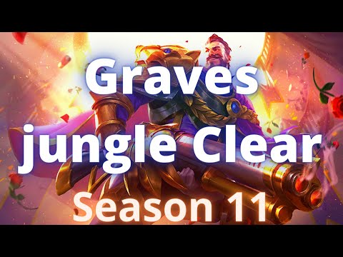Graves jungle Clear  | Season 11 |  Graves jungle full clear (fastest route + runes)
