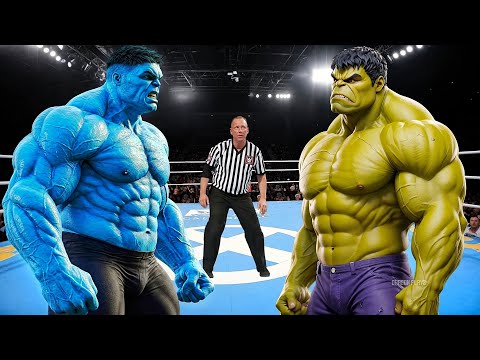 BLUE HULK vs YELLOW HULK - EPIC BATTLE