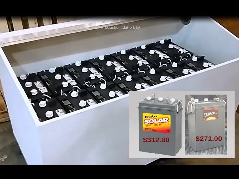 DEKA SOLAR Duracell L-16 Deep Cycle Off Grid Battery Box Video 1 of 3