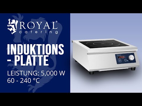 Video - Induktionsplatte - 33 cm - 60 bis 240 °C