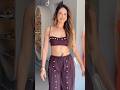 The Perfect Our Button Trim Bikini Top And Palazzo Pant Fashion Model Shorts