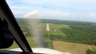 preview picture of video 'Windy approach and landing at Læsø airport, Denmark ( EKLS )'