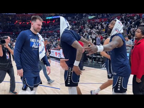 Luka Doncic, Kyrie Irving, and the Mavericks CELEBRATE a BIG Win Game 5 against the Clippers