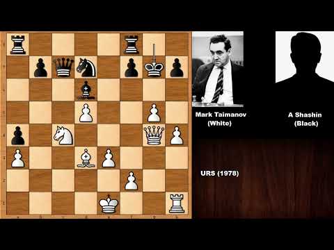 Mark Taimanov vs Alexsander Shashin - URS (1978)