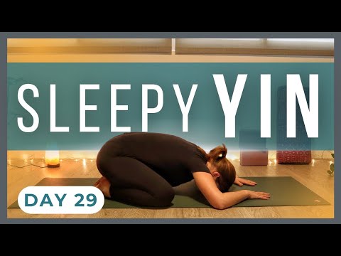 30-Minute Bedtime Yin Yoga For Sleep | Bedtime Yin Yoga Challenge Day 29
