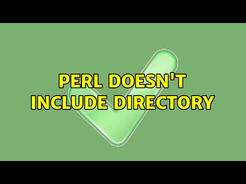 Ubuntu: Perl doesn't include directory