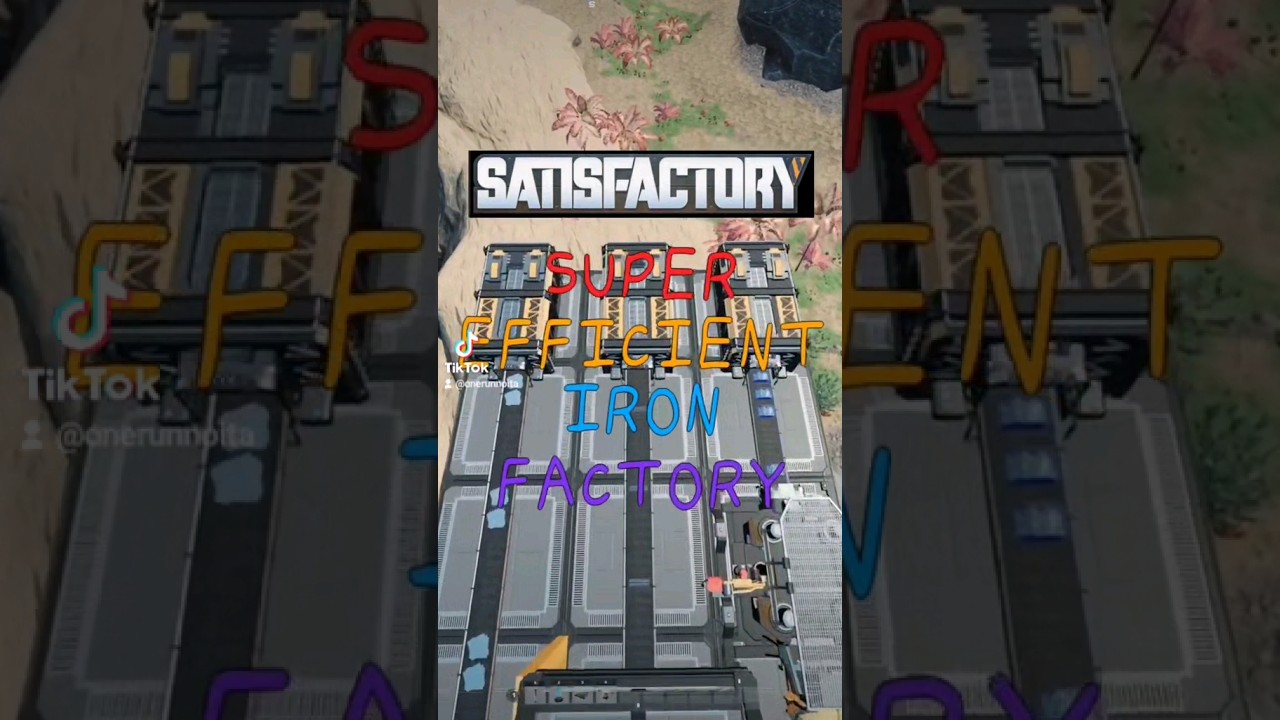 Best Early Iron Factory #satisfactory #satisfactorygame #gaming #youtubegaming  #gamingvideos