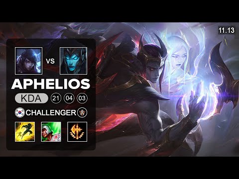 Aphelios ADC vs Kalista - KR Challenger Patch 11.13