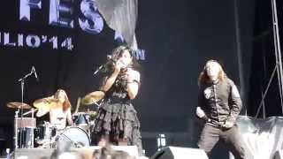 Lacuna Coil - Zombies @ Rock Fest BCN (04/07/2014)