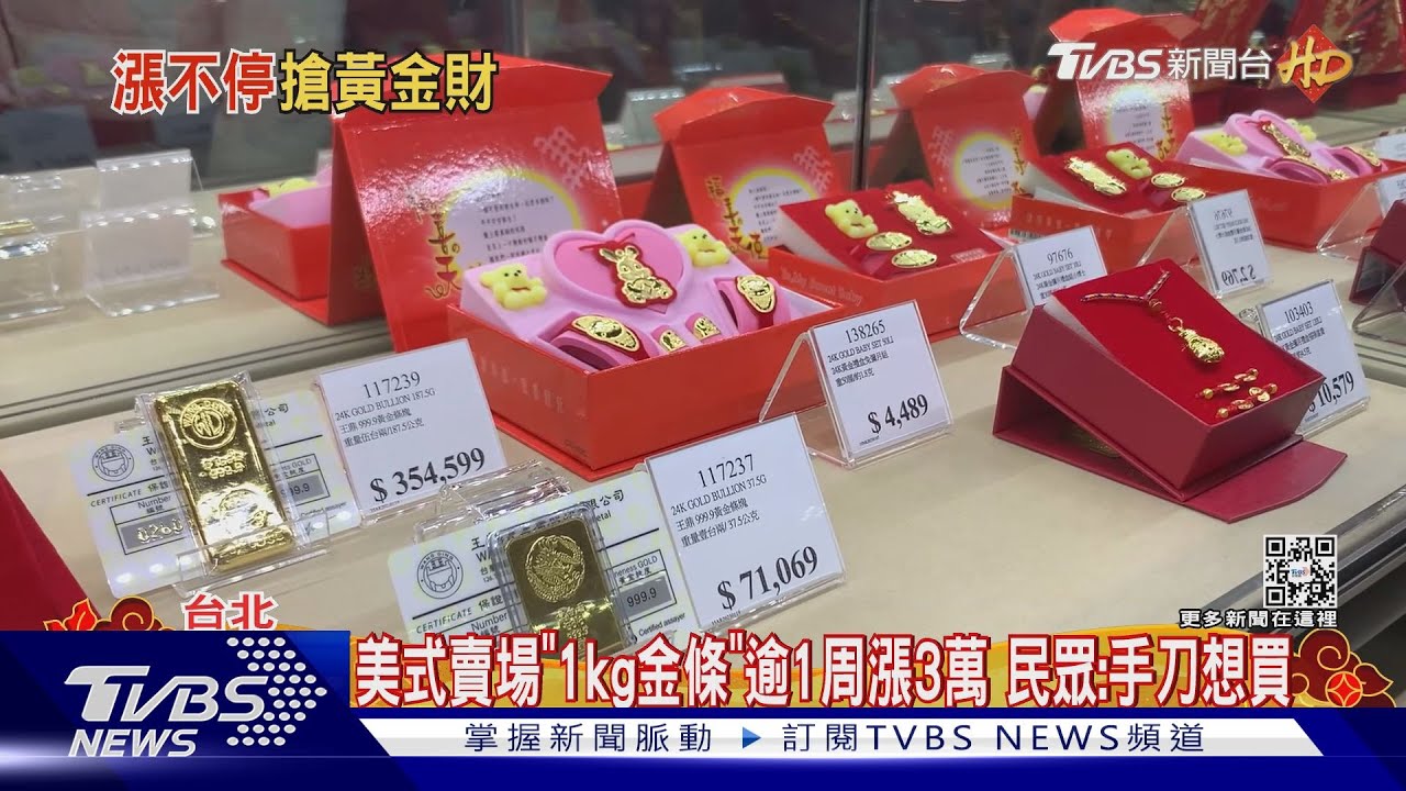 美式賣場「1kg金條」逾1周漲3萬 民眾:手刀想買
