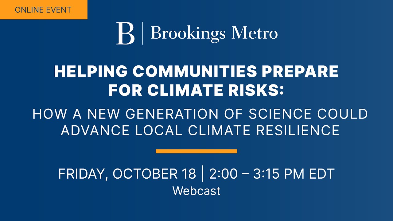 Helping communities prepare for climate risks