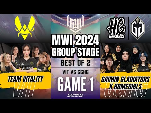 VIT VS GGHG | TEAM VITALITY vs GAIMIN GLADIATORS X HOMEGIRLS GAME 1 | MWI 2024 X EWC Group Stage
