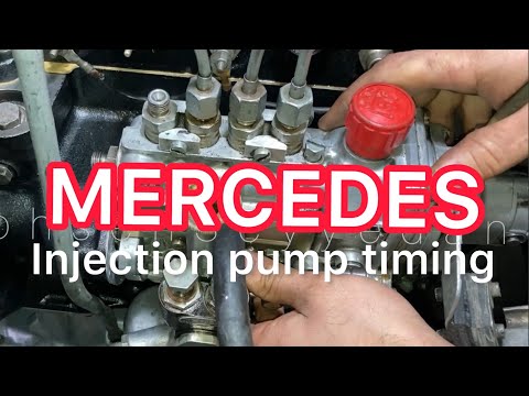 How to adjust and install OM615 injection pump? @MercedesBenz