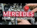 How To Adjust And Install OM615 Injection Pump MercedesBenz