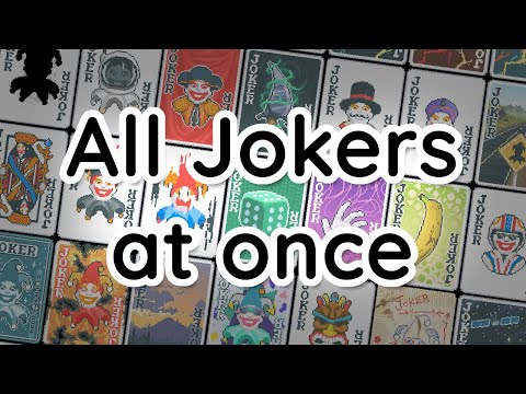 Playing a round of Balatro with all 150 jokers