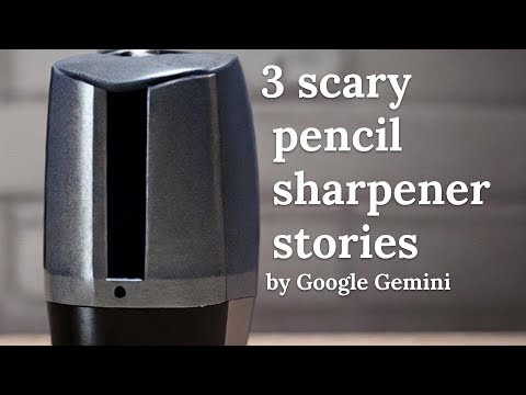 3 scary pencil sharpener stories, by Google Gemini