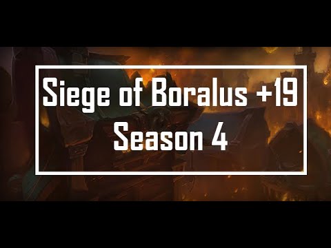 Mythic+ Season 4 || Siege of Boralus +19 || PROT WARRIOR