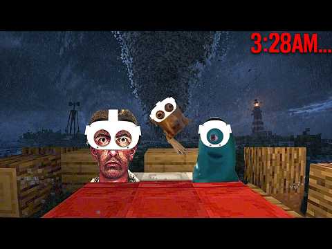 3 Idiots Survive a Tornado Sleepover in VR Minecraft