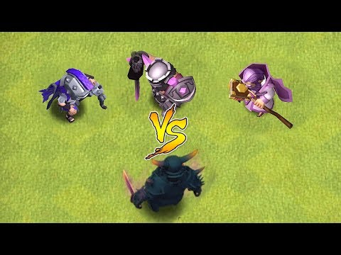 1 VS 3  ALL HEROES vs PEKKA GOD!! "Clash Of Clans" TROLL ATTACK!!