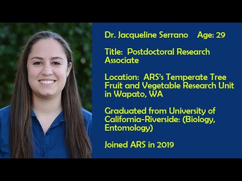 Interview with Jacqueline Serrano, entomologist at ARS’s Temperate Tree Fruit and Vegetable Research Unit in Wapato, WA.