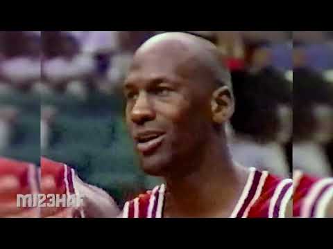 Michael Jordan vs Glen Rice Highlights 1992 01 08   73pts Total, Crazy Shootout!