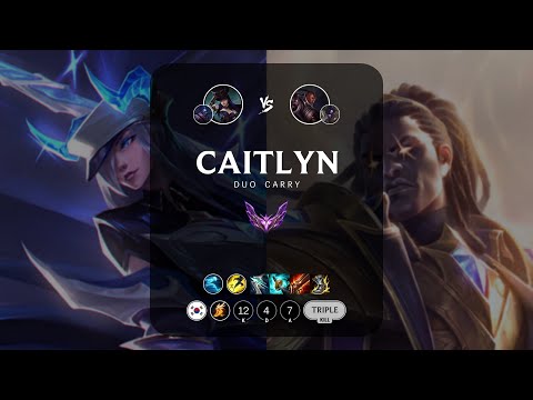 Caitlyn ADC vs Lucian - KR Master Patch 13.12