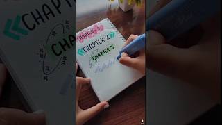 Chapter Headings!!😍🌟✨ | Heading ideas for notes #shorts #ytshorts