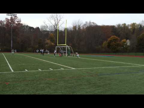 Nichols College men's soccer - Alvarenga's OT goal vs Endicott 11-5-14