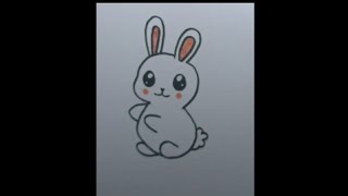 How to draw cute bunny 🐰| EasyArt-kids